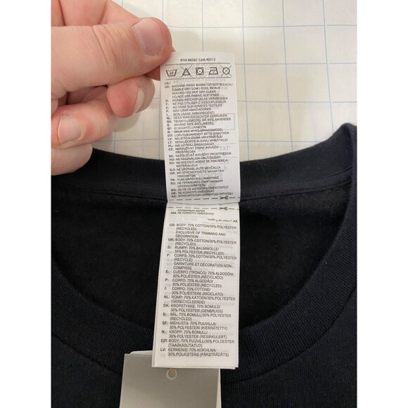 Adidas Men’s Sweatshirt Black Long Sleeve Embroidered Crew Neck Size XXL - Picture 12 of 14